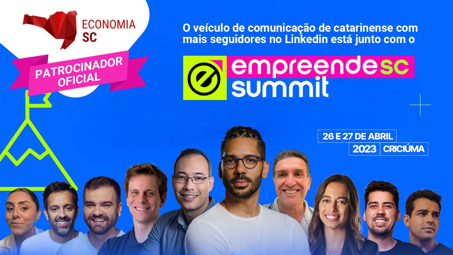 Economia SC é patrocinador oficial do Empreende SC Summit Economia SC