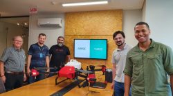 Murilo Braz Sant’Anna, Fernando Hardt, Benny Fard (Spin Capital), Marcelo Doin e o CEO da Agrize, Igor Luduwichack da Silva.