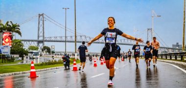 Ana Paula Dahlke na corrida RD Floripa, em setembro de 2025. Foto: Foco Radical