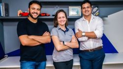 Caio Henrique, Dayane Silva e Alexandre Brito, sócios da GAV. Foto: divulgação