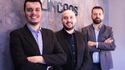 Jean, André e Gilson, sócios da Lincros. Foto: divulgação.