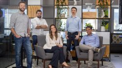 Diretoria do GrupoRV: Jonatan Matschulat (COO) Rodrigo Ferlini (CFO) Renata Broering (CRO) Paul Eipper (CTO) e Enrico Dias (CEO). Foto: divulgação.