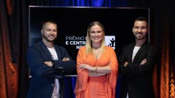 Jonatan da Costa, CEO da Área Central, Ana Abreu, Gerente de Relacionamento da Área Central e Guilherme Reginatto, apresentador. Foto: divulgação.