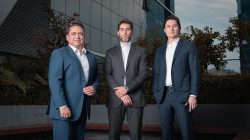 Lucas Pereira, Eduardo Cubas e Henrique Baggenstoss , sócios da Manchester Investimentos. Foto: divulgação