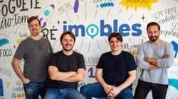 Paulo Prado, Ronal Balena, Douglas Balena e Leonardo Lopes, fundadores da imobles. Foto: divulgação.