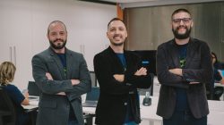 Eduardo Pugliesi (diretor de operações), Valdemir Silveira (CEO) e Alexandre Zanelatto (CTO). Foto: divulgação.