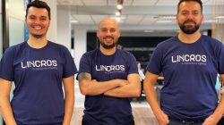 André Jacinto, Jean Carlos Pereira e Gilson Chequeto, sócios da empresa. Foto: divulgação.