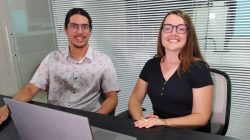 Rodrigo Roncaglio 
 e Liana Chiaradia, fundadores da startup. Foto: divulgação.